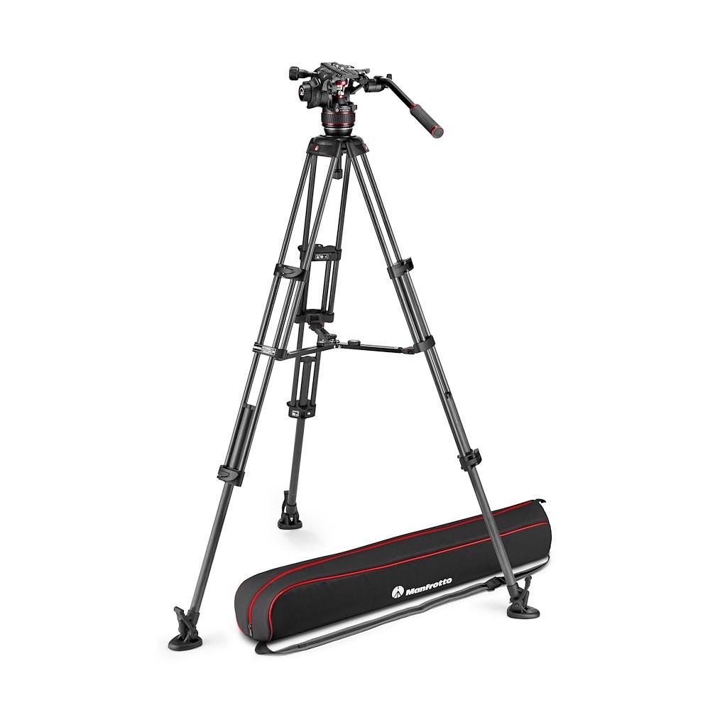Rótula De Video Nitrotech 608 Y Trípode De Dos Patas CF Más -