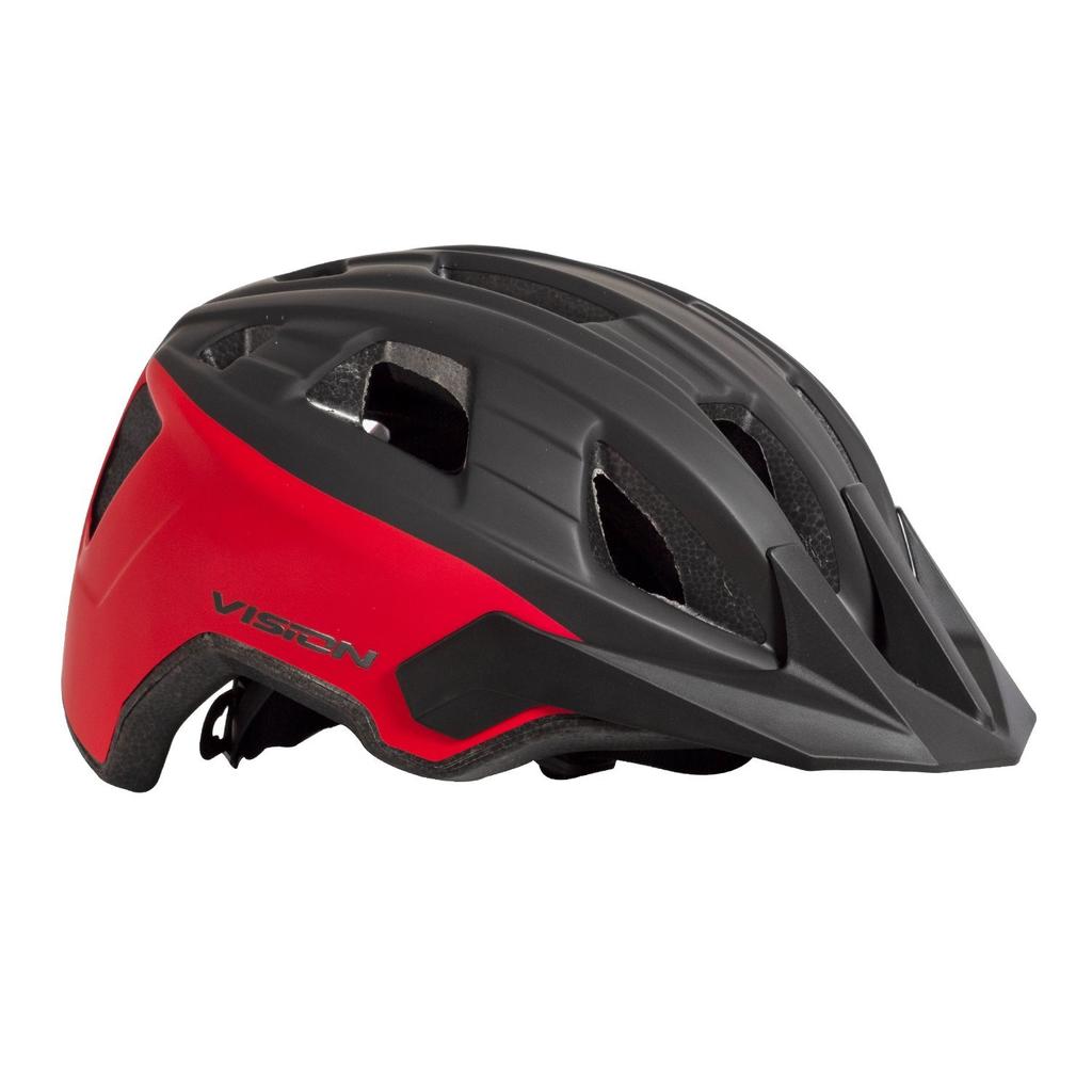 Casco Enduro Certificado En Caja - Color: Negro Rojo