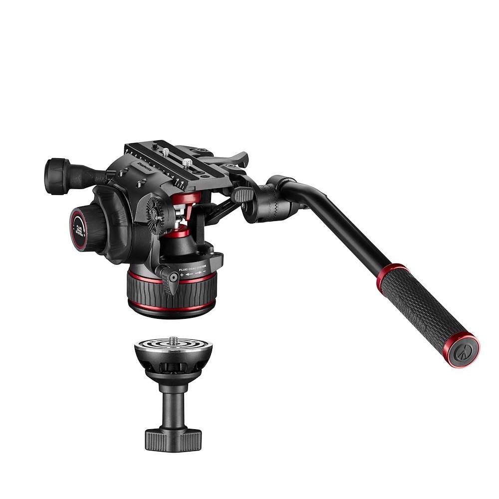 Rótula De Video Nitrotech 608 Y Trípode De Dos Patas CF Más -