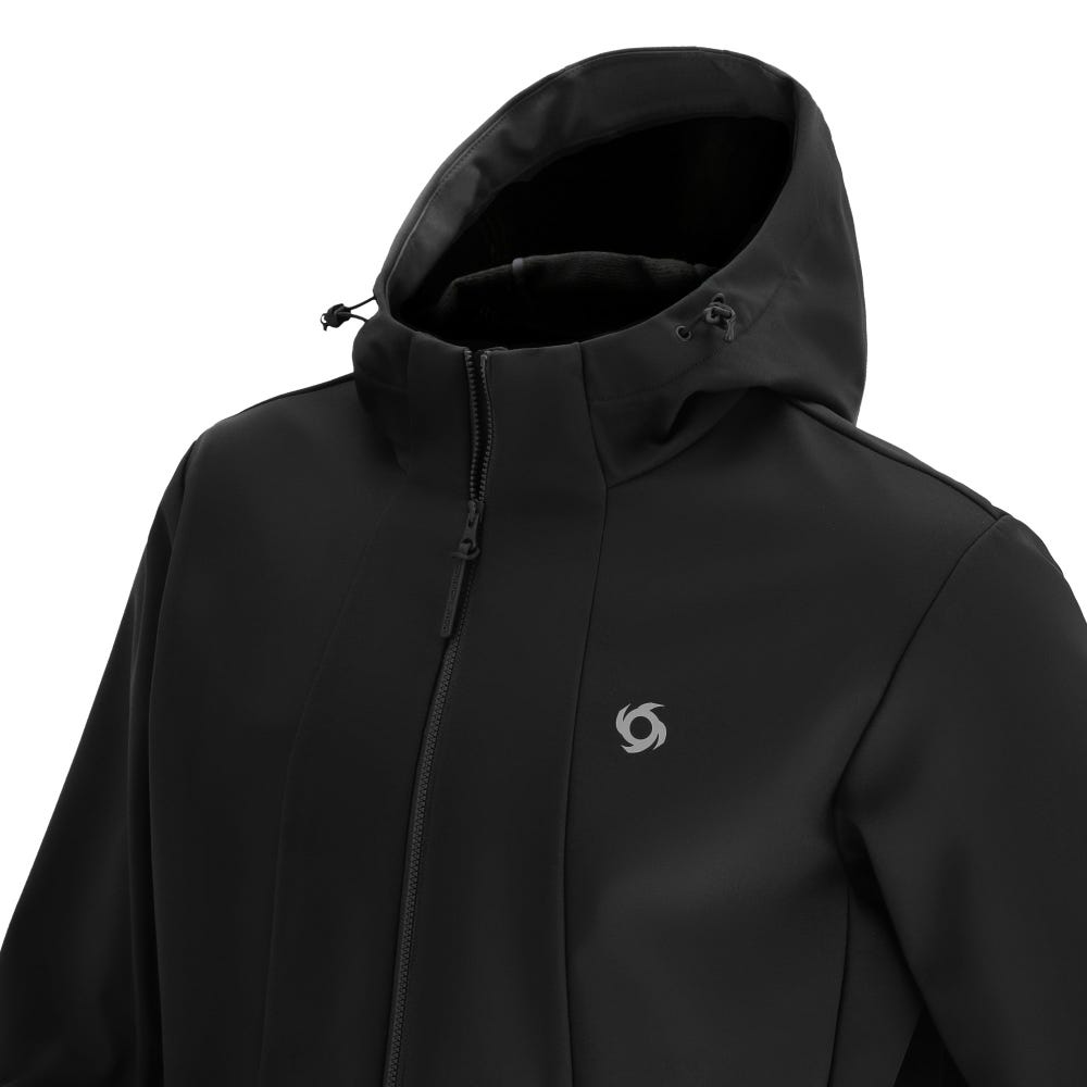 Miniatura Chaqueta Cortaviento Trent Hombre Negro  - Color: Negro