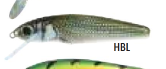 Miniatura Señuelo Minnow #MW - Color: HBL