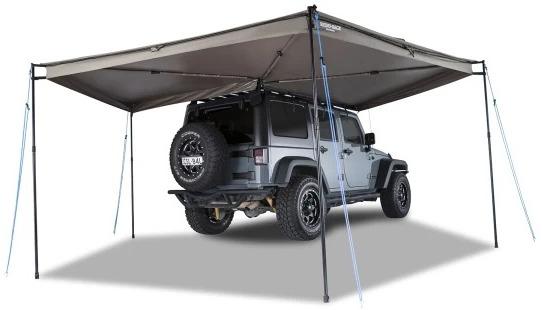 Toldo Lateral Para Auto Tipo Abanico Cubre 270 Grados Lado Pasajero Con Sistema Stow It