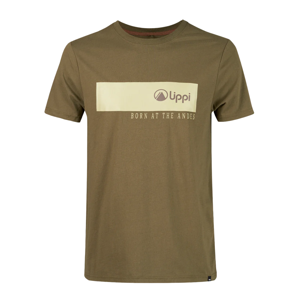 Miniatura Polera Hombre Logo Lippi T-Shirt Front Line - Color: Oliva Oscuro