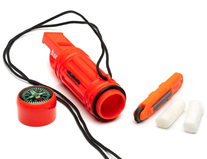 Kit Fire Lite 8-In-1 Survival Tool - Color: Naranjo