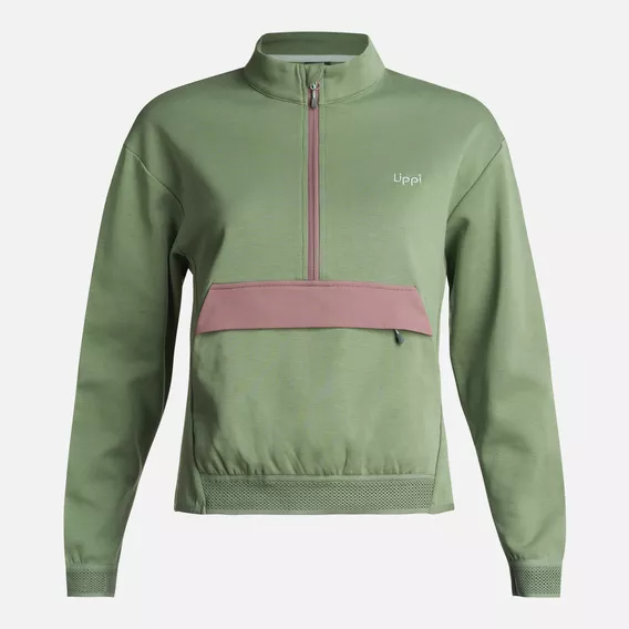 Polerón Mujer DownStreet 1/4 Zip Sweatshirt - Color: Verde Claro