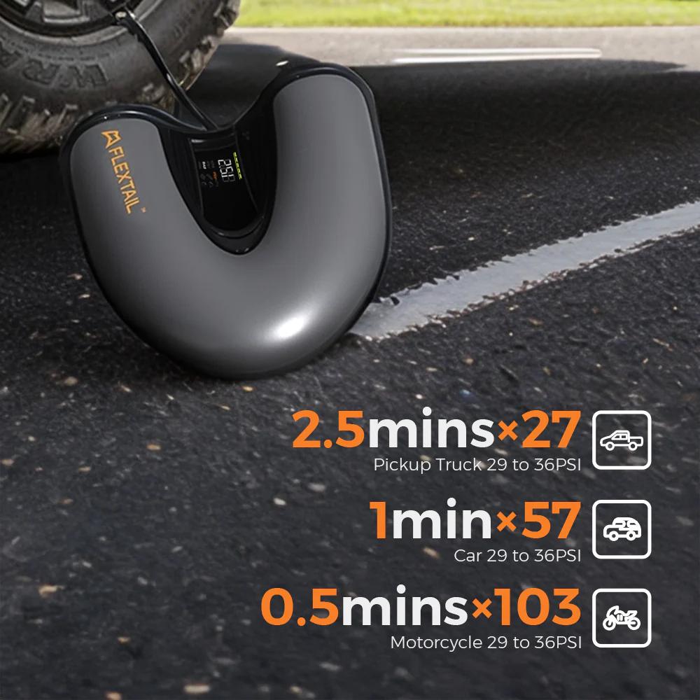 Miniatura Inflador Eléctrico Evo TIred Pump Pro - Color: Negro