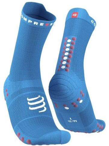 Calcetines De Running Pro Racing Socks Run High V4.0 - Color: Pacific Blu/Deco Rose