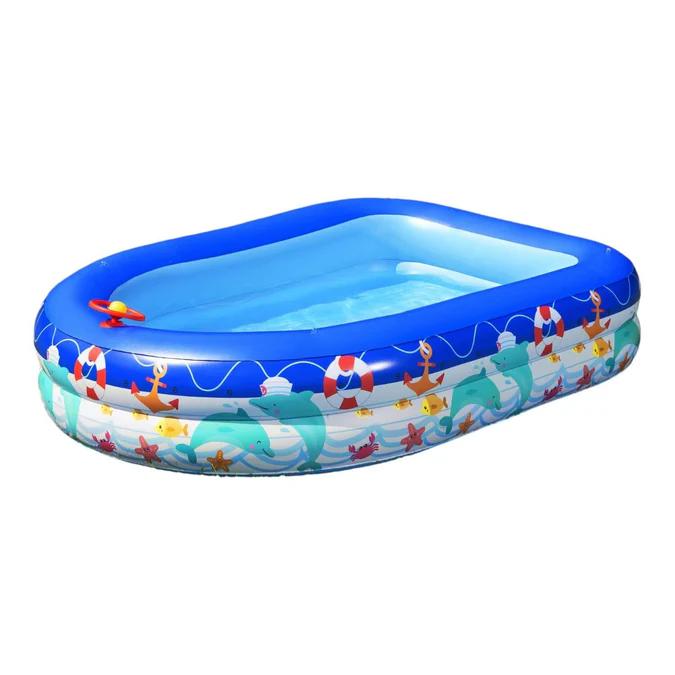 Piscina Inflable Con Toldo Desmontable 213x155x132cm -