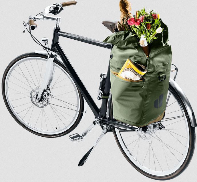 Alforja Bicicleta Mainhattan 17+10 - Color: Verde