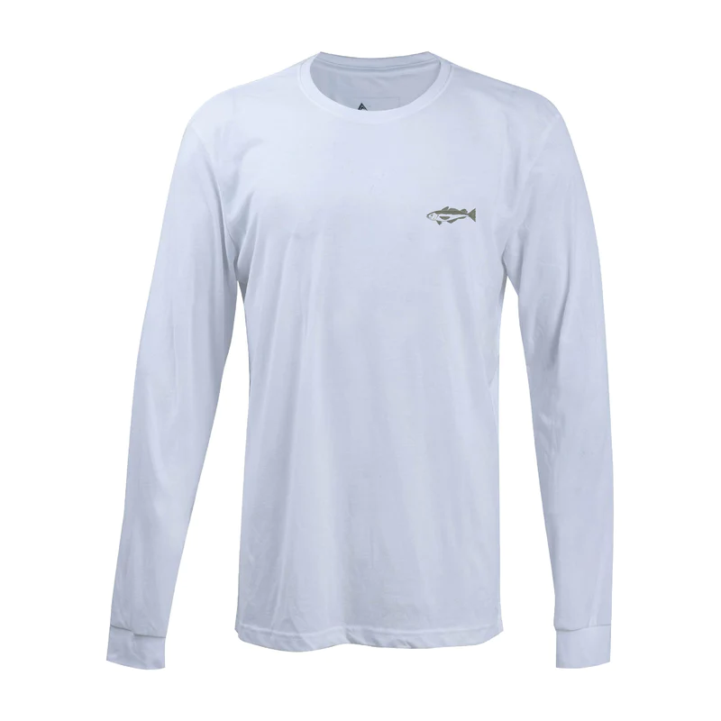Polera Manga Larga "Merluza" - Color: Blanco