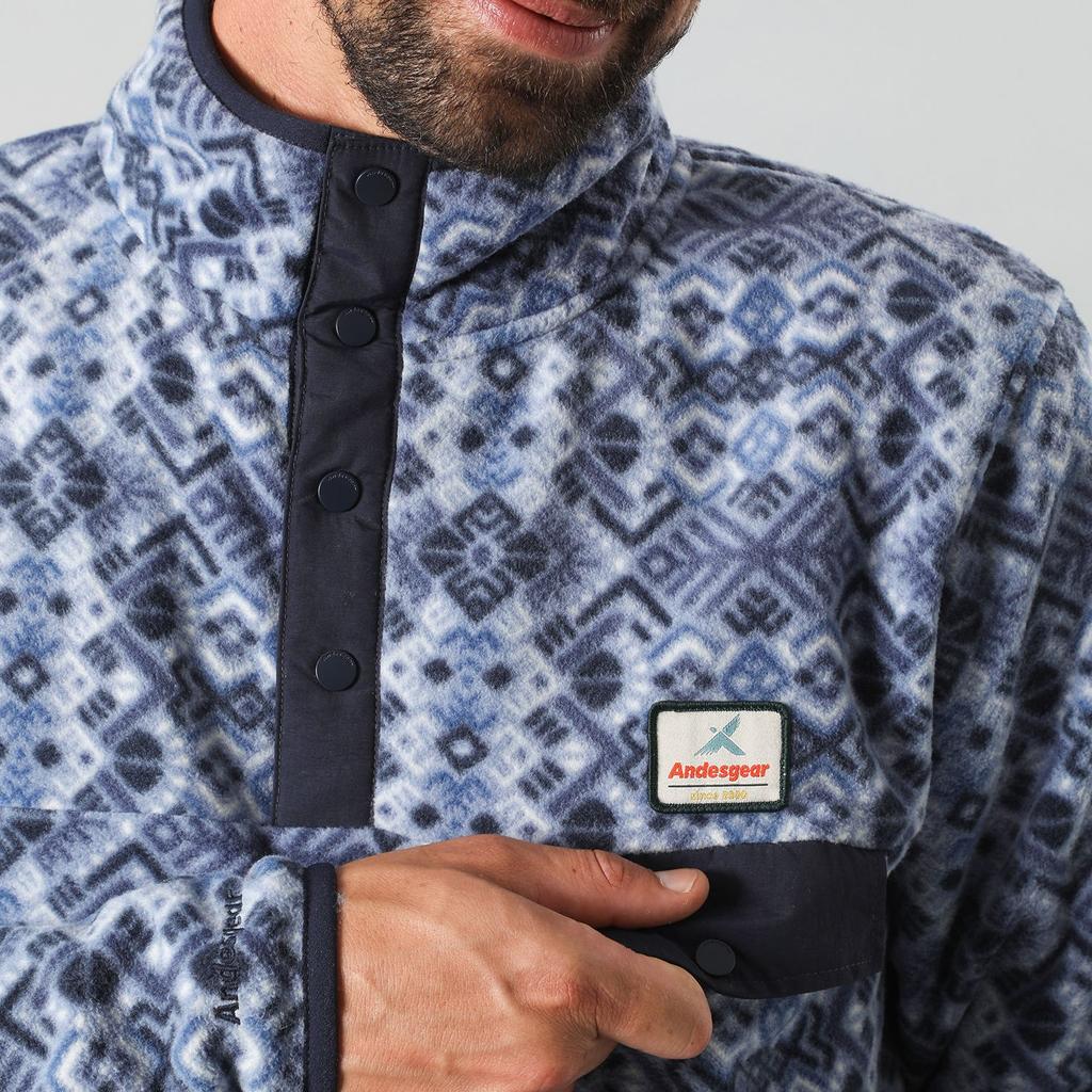 Miniatura Polar Hombre Andesgear Panguipulli - Color: Azul
