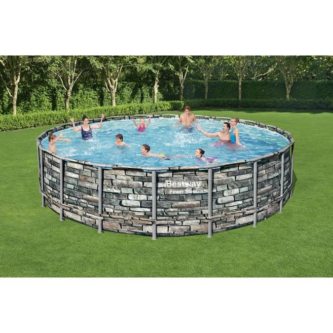 Miniatura Piscina Redonda Filtro + Accesorios 6.10X1.32M -