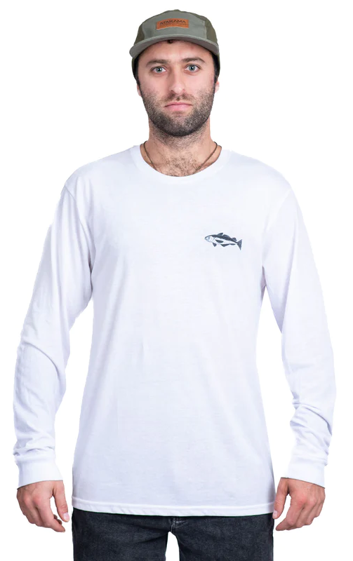 Polera Manga Larga "Merluza" - Color: Blanco