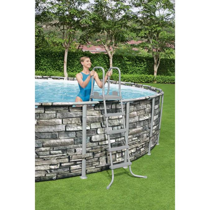 Miniatura Piscina Redonda Filtro + Accesorios 6.10X1.32M -