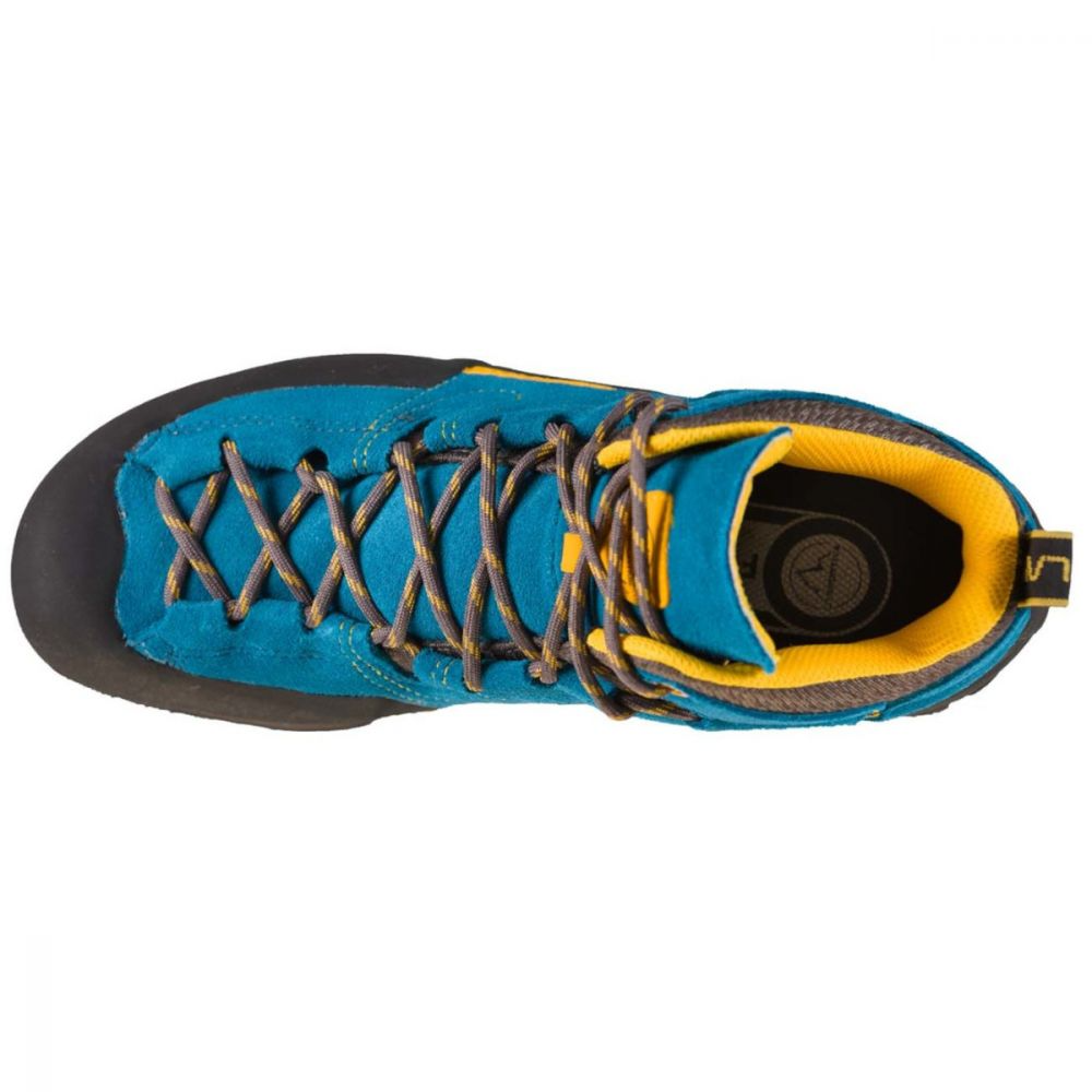 Zapatilla Boulder X Mid GTX - Color: Blue/Yellow