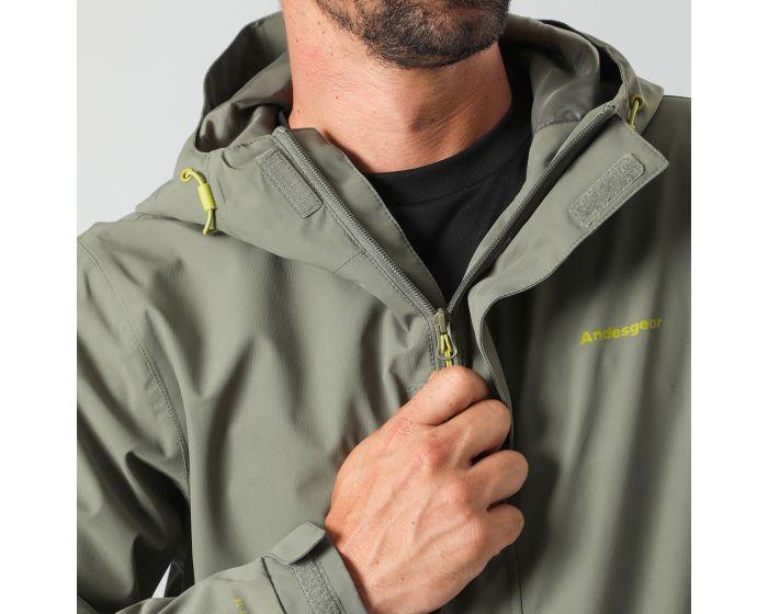 Miniatura Chaqueta Hombre Impermeable Andesgear Pumalin - Color: Verde