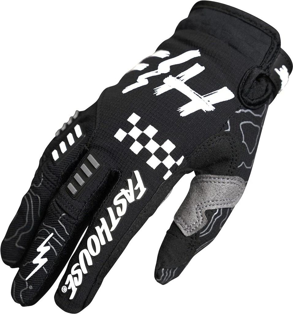 Guantes Moto Mx Off-Road  - Color: Negro-Blanco