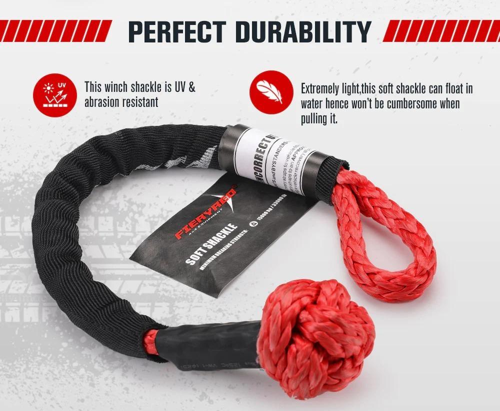 Miniatura Grillete Sintético 15T + Anillo Para Winche 8T Bunker -