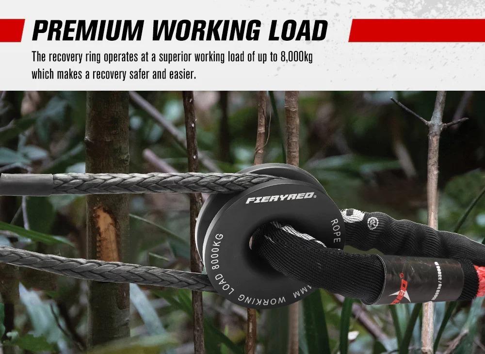 Miniatura Grillete Sintético 15T + Anillo Para Winche 8T Bunker -