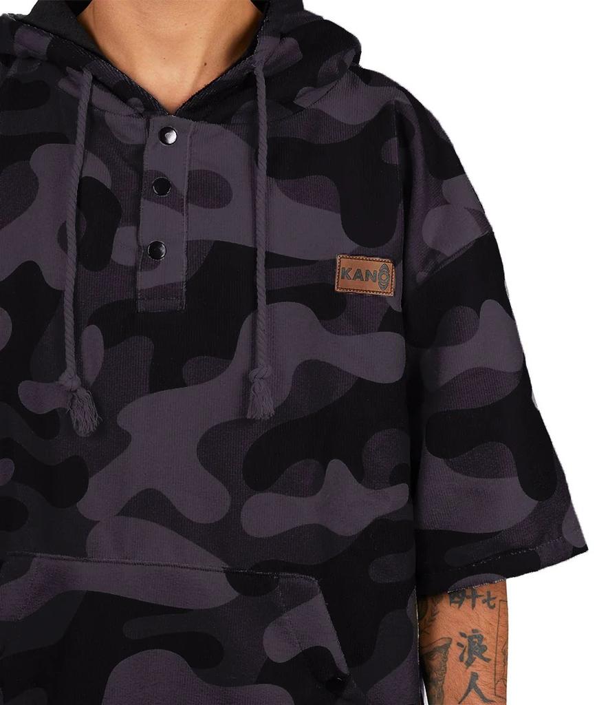 Poncho Terry Camo - Color: Negro