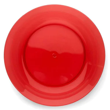 Plato Campfire Plate Lightweight Barn Red - Color: Rojo