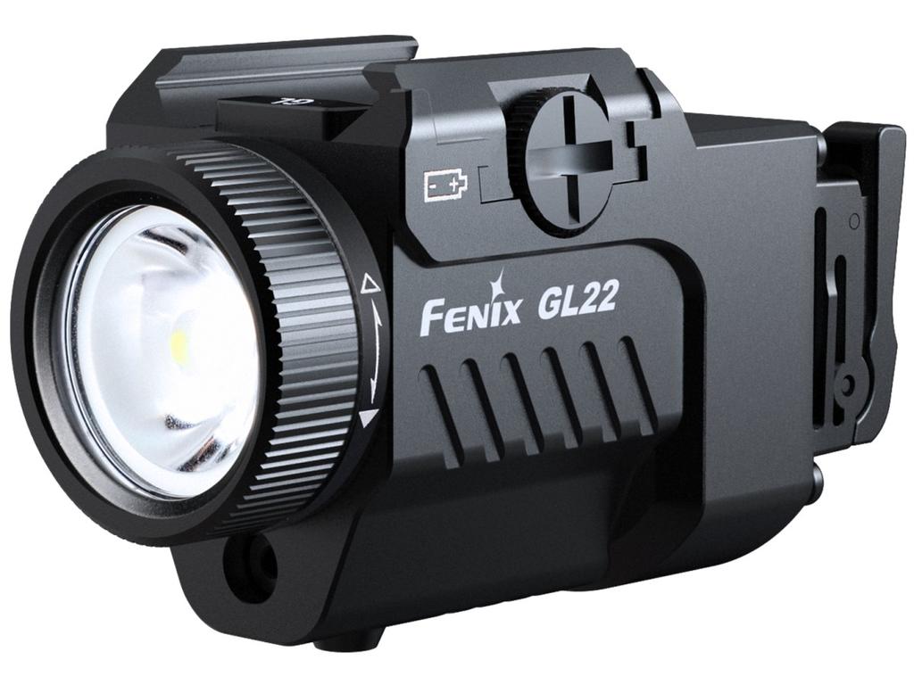Linterna Para Pistolas Con Láser GL22 - Color: Negro