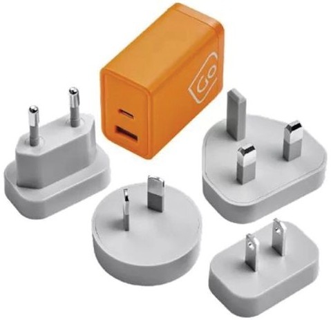 Cargador Universal De Viaje Gan 65W Con USB-A + USB-C