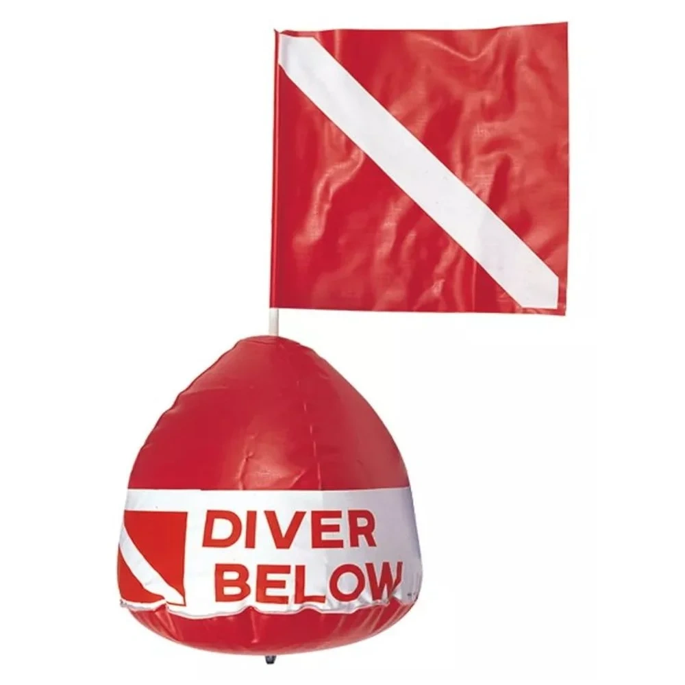 Boya De Superficie Inflable Para Buceo Con Bandera