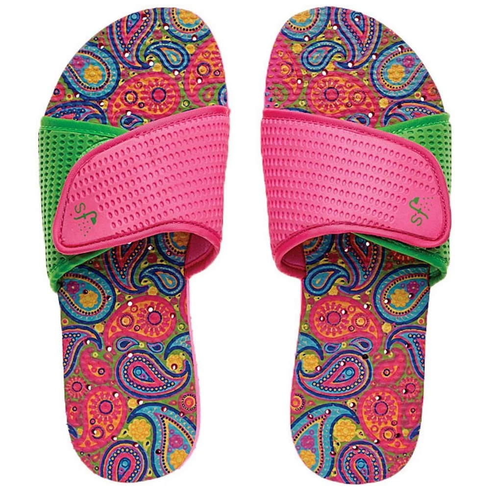 Sandalia Slide Paisley Mujer
