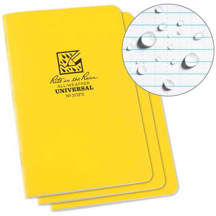 Pack De 3 Unidades De Cuaderno Impermeable Stapled Notebook 