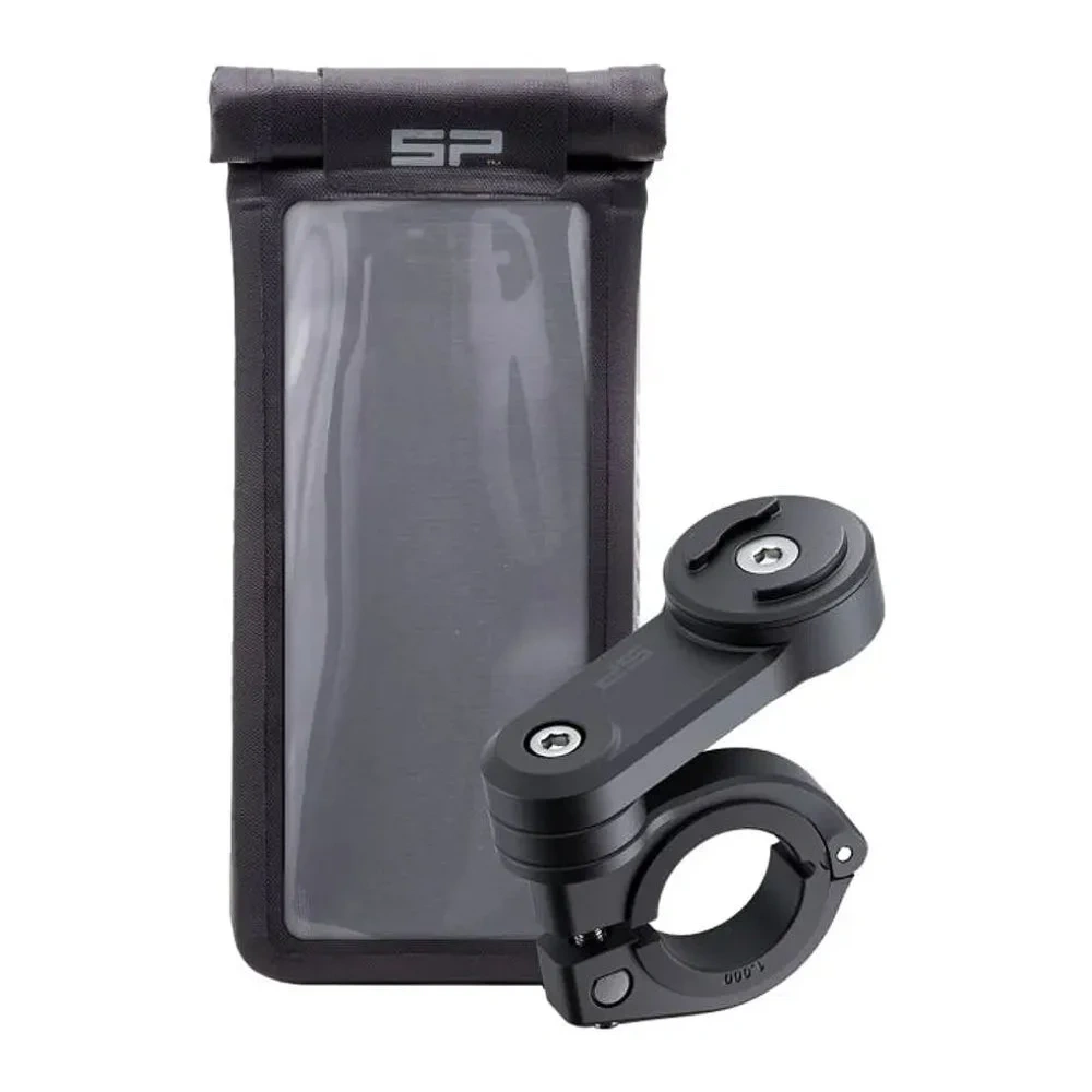 Kit Soporte De Celular Para Moto Moto Mount Lt + Funda Impermeable Universal Phone Case