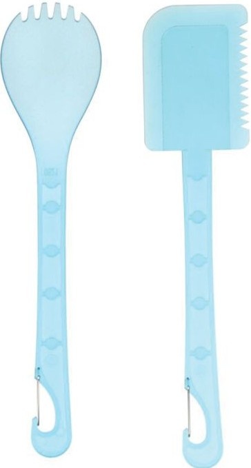 Set Cubiertos De Camping Klipp Spork Y Espátula