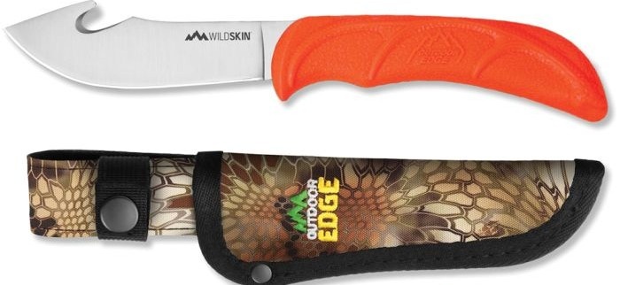 Cuchillo De Caza Wild Skin Con Gancho Y Funda 