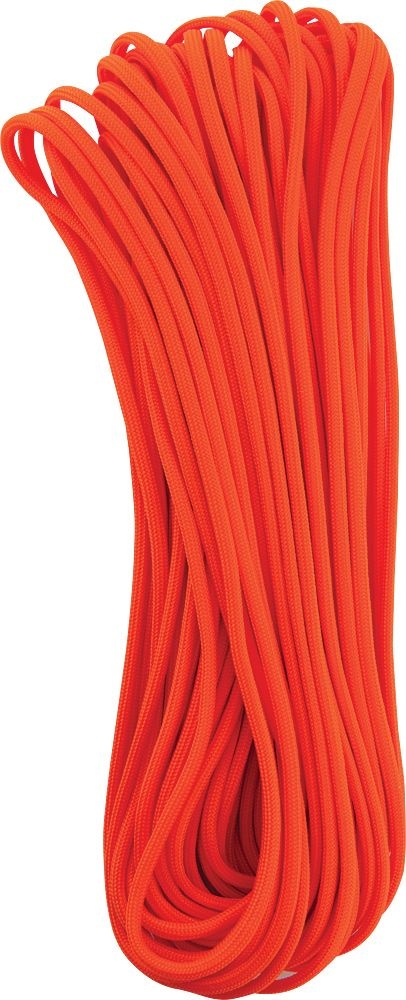 Miniatura Cuerda Paracord 550 100 Feet 30 Mts - Color: Naranja Neon