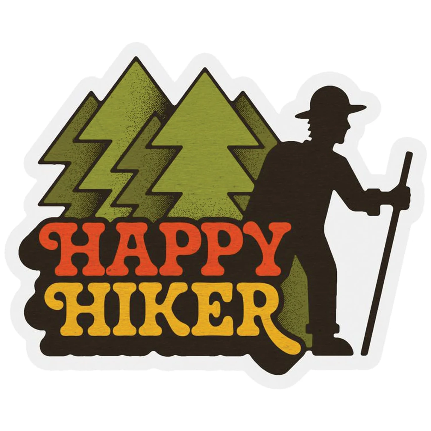 Calcomanía Happy Hiker