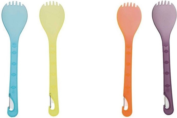 Set De 4 Unidades Sporks Klipp Para Camping Y Trekking
