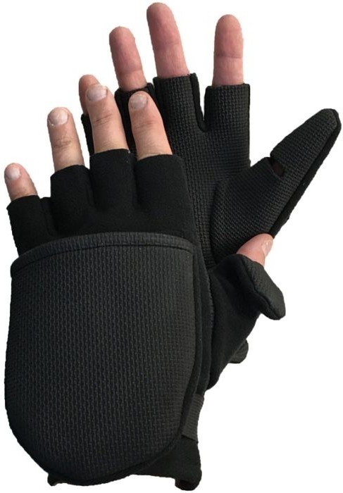 Guantes Térmicos Convertibles Alaska River Fleece Flip Mitt Para Pesca, Camping y Outdoor