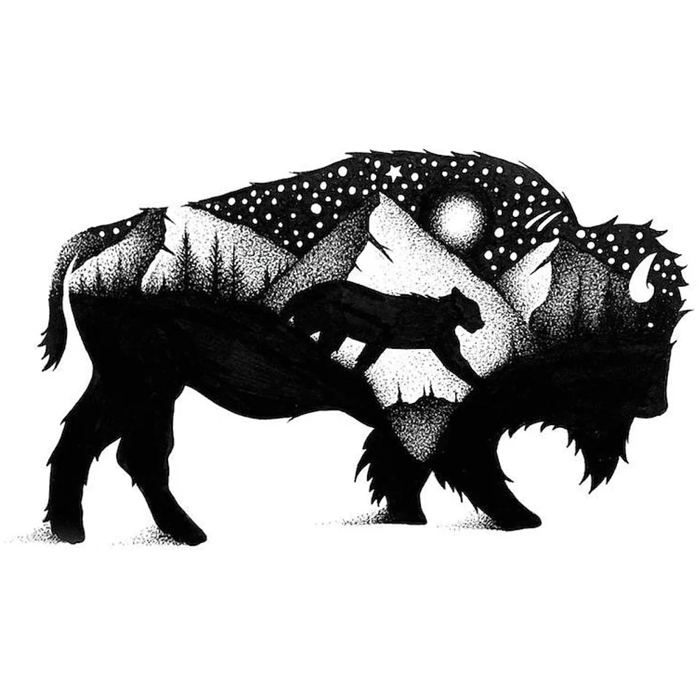 Calcomanía El Bisonte