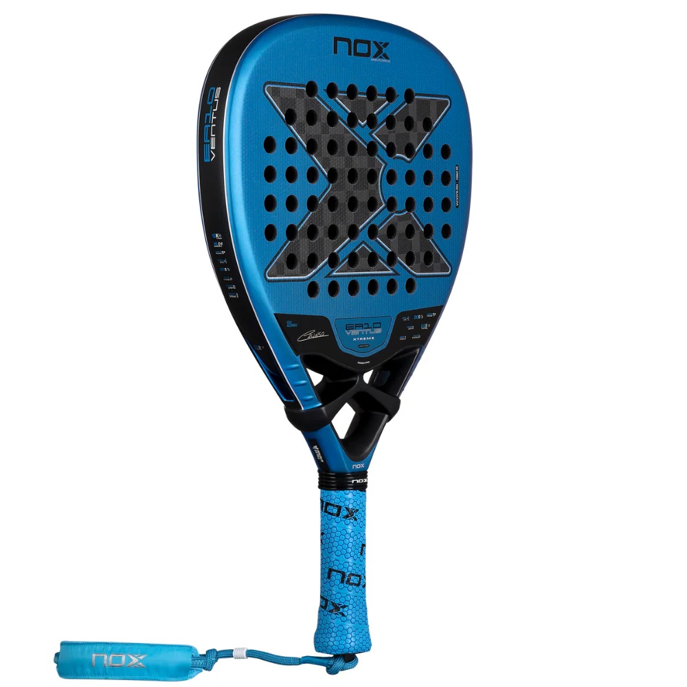 Miniatura Pala de Padel EA10 Ventus Attack 12K Xtreme by Edu Alonso 2026 + Tarro de pelotas +Overgrip + Protector -