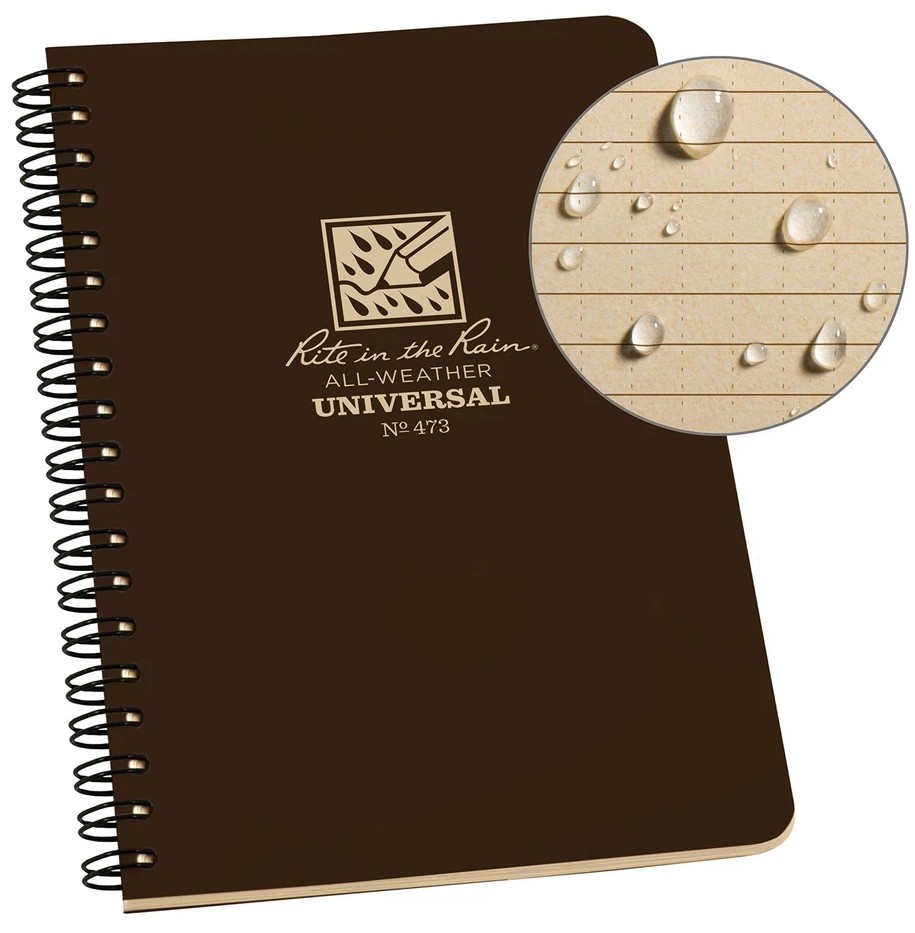 Libreta Impermeable Side Spiral Notebook