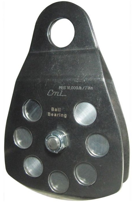 Polea 4" Stainless Steel, Aluminum Sheave, Ball Bearing