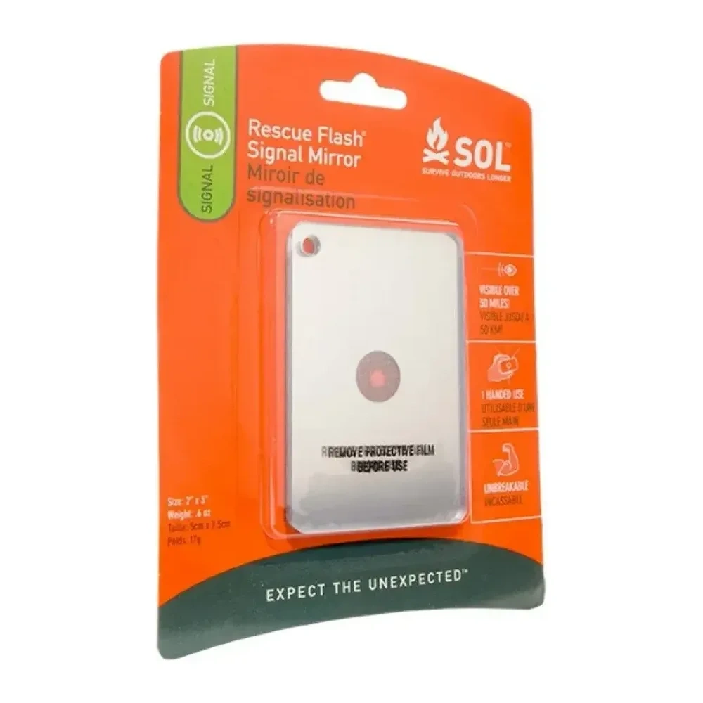 Espejo de Rescate Rescue Flash Signal Mirror