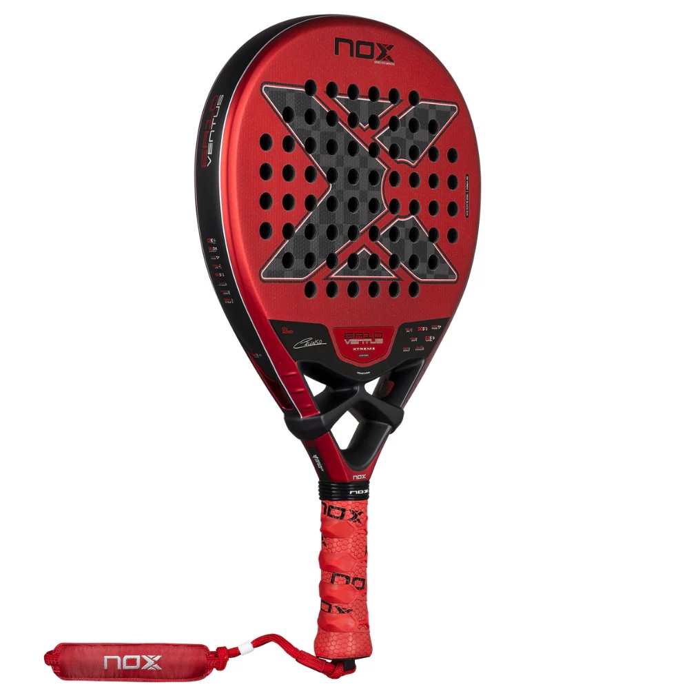 Miniatura Pala de Padel EA10 Ventus Hybrid 12K XTREM 2026 + Tarro de pelotas +Overgrip + Protector -
