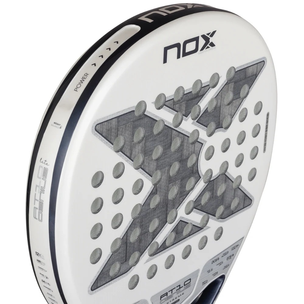 Miniatura Pala de Padel AT10 Genius 12K Alum XTREM Lite 2026 + Tarro de pelotas +Overgrip + Protector -