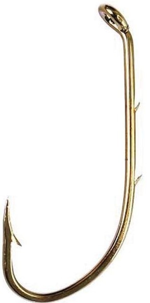 Anzuelo De Pesca Baitholder Down Eye Offset Con Sujetador De Carnada