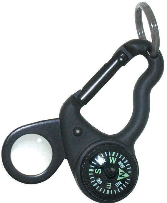 Brújula Luminosa Magnicomp Con Lupa 3X Para Navegación Outdoor Y Trekking