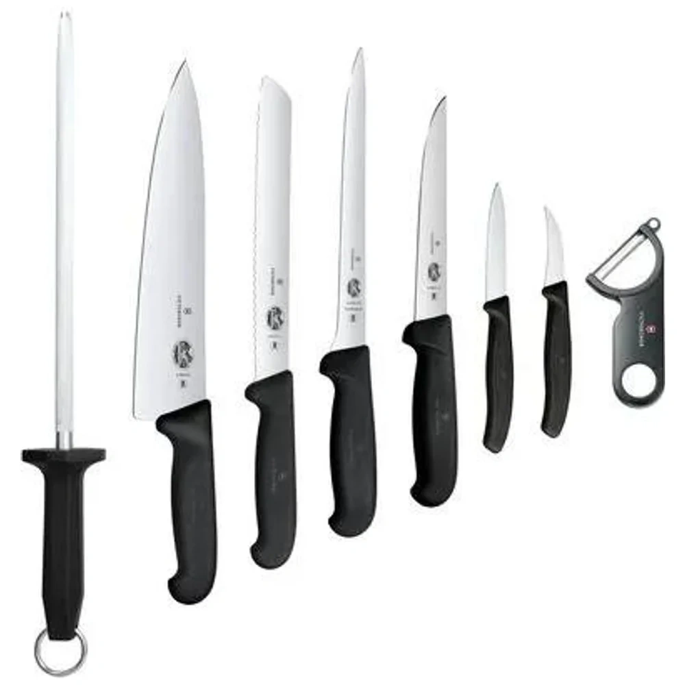 Set de cuchillos enrollable para chef, 8 piezas