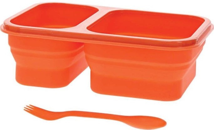 Contenedor De Comida Con Cubiertos FlexWare Mess Compacto 