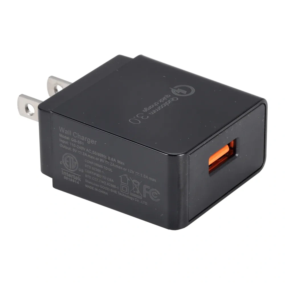 Cargador de Pared USB 3A QC 3.0