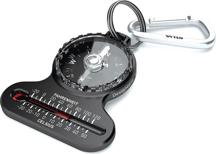 Brújula De Bolsillo Pocket Compass Con Termómetro
